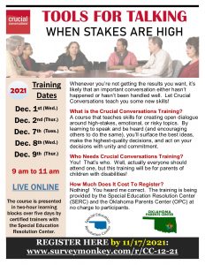 flyer for the training. The pdf version is available also