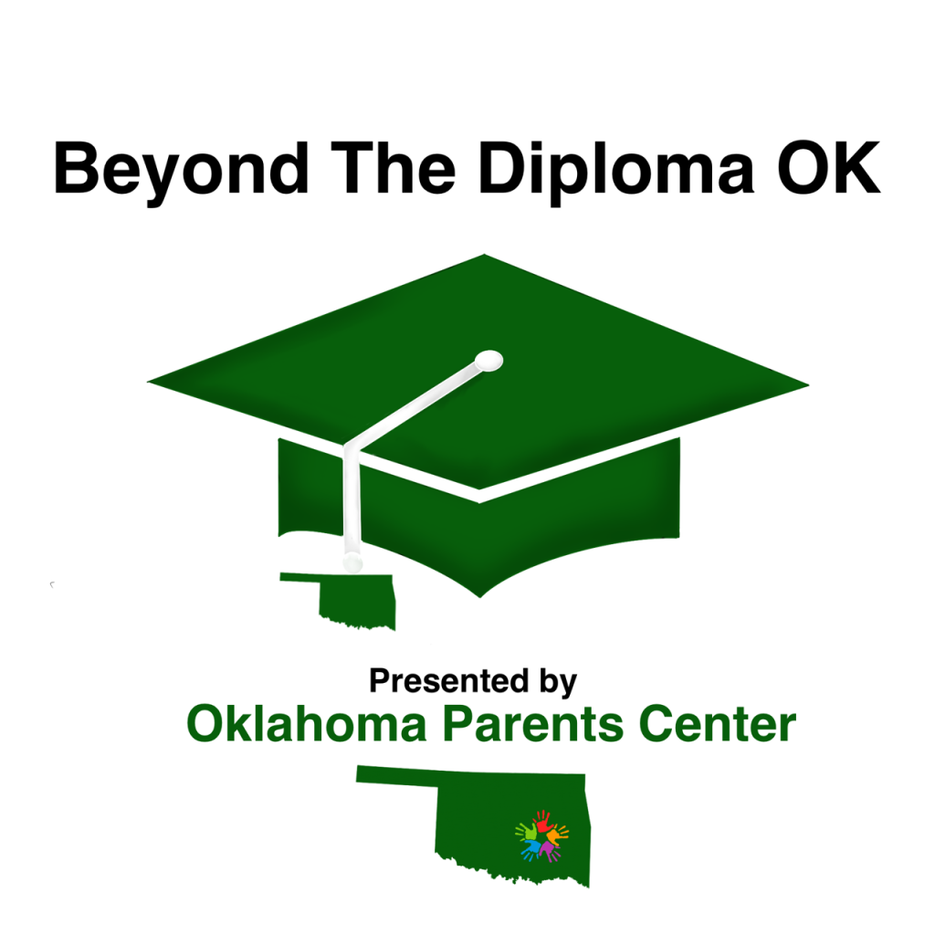 The logo for Beyond the Diploma by the Oklahoma Parents Center